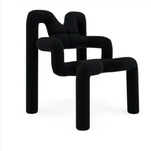 Silla ekstrem tapizado negro
