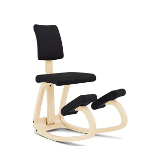 silla variable plus natural tapizado negro