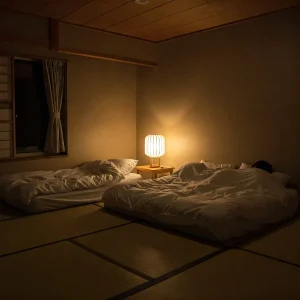 Habitación japonesa con tatamis