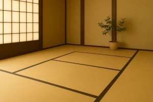 Habitación japonesa con tatamis