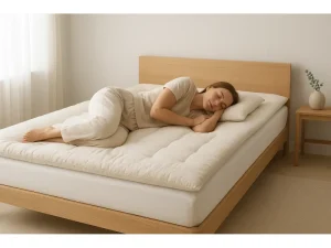 cama con sobrecolchon