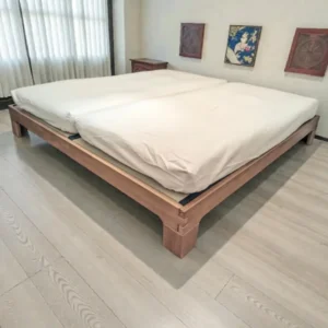 Cama lyra color mahogany