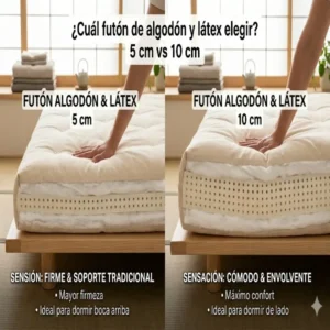 futon algodon 5 vs futon algodon 10