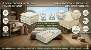 futon algodon-futon latex