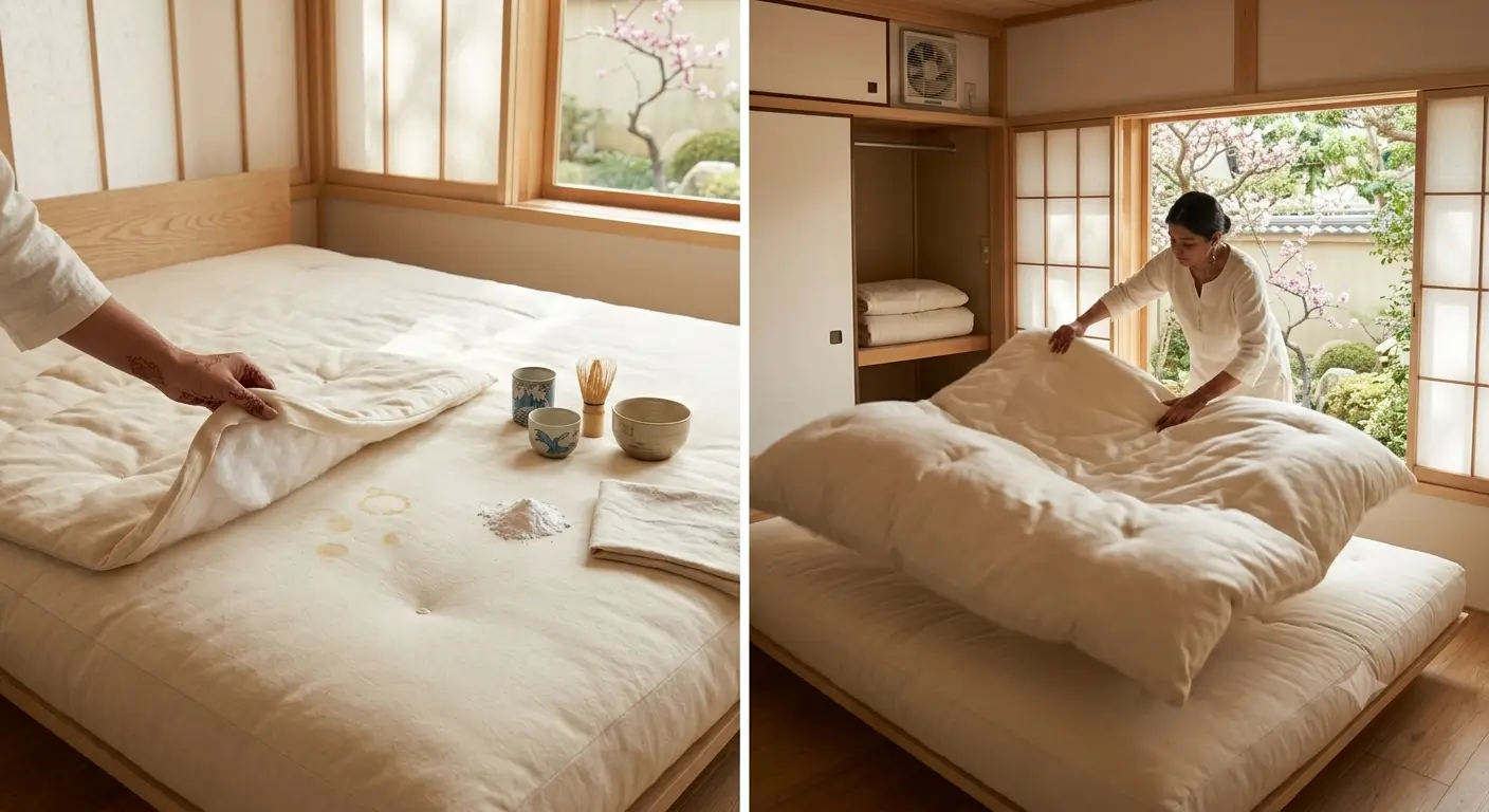 futon manchas